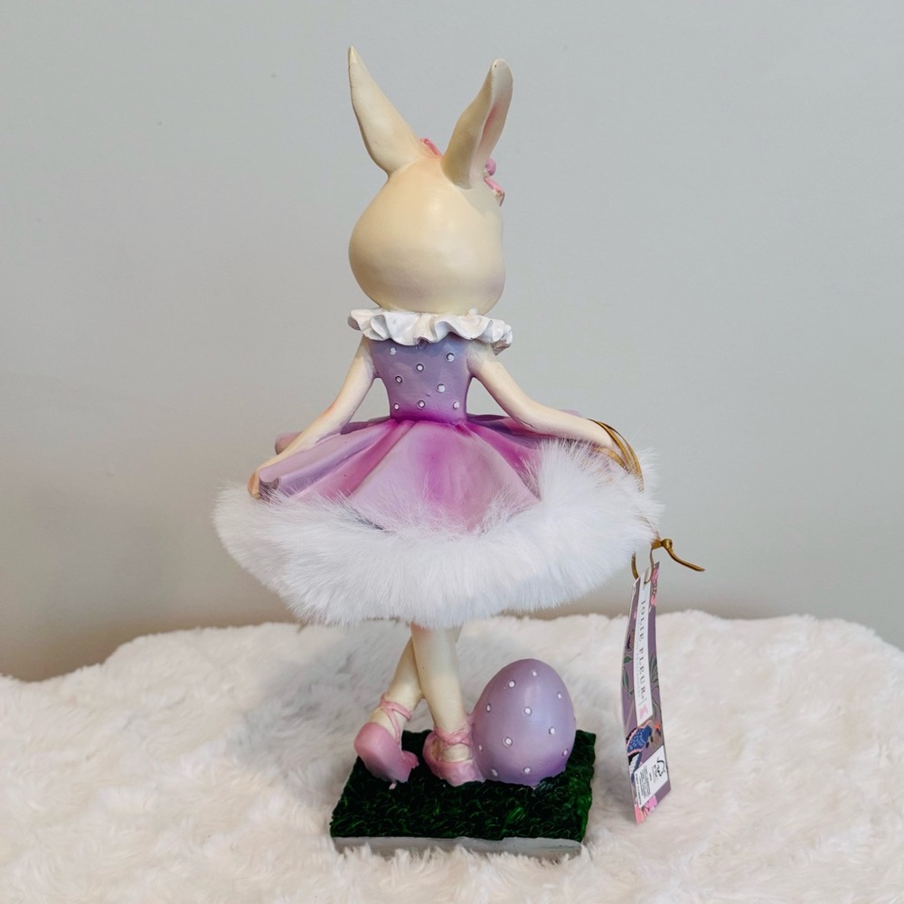 Jolie Fleur Easter Bunny Ballerina Girl In Purple Tutu NEW - Picture 6 of 8